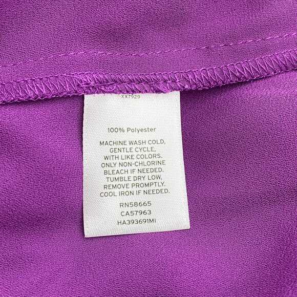 Halogen Purple Ruffled Blouse - Picture 4 of 4